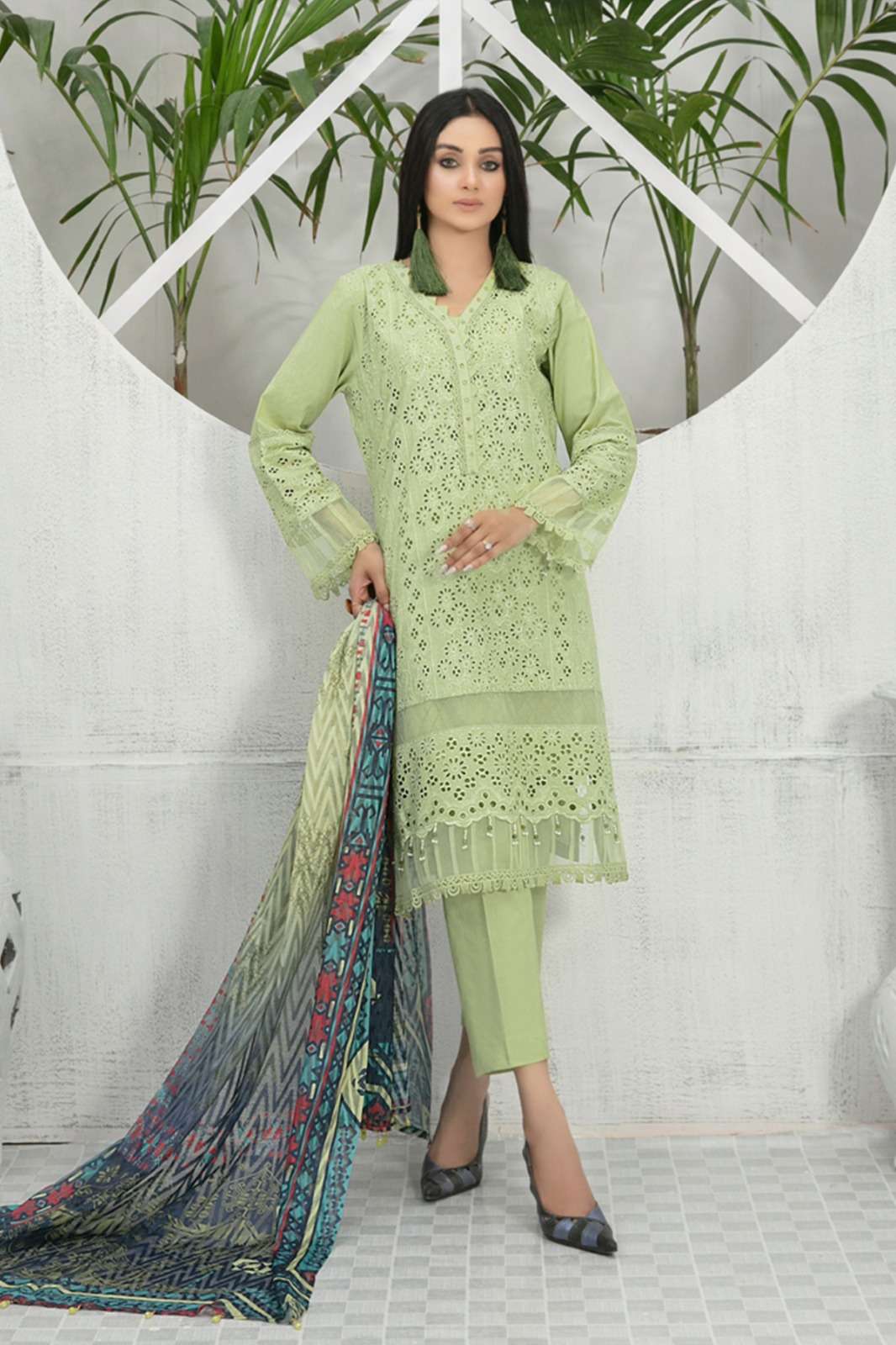 HT 113 SERIES BY ASLIWHOLESALE HEAVY COTTON EMBROIDERY PAKISTANI DRESSES