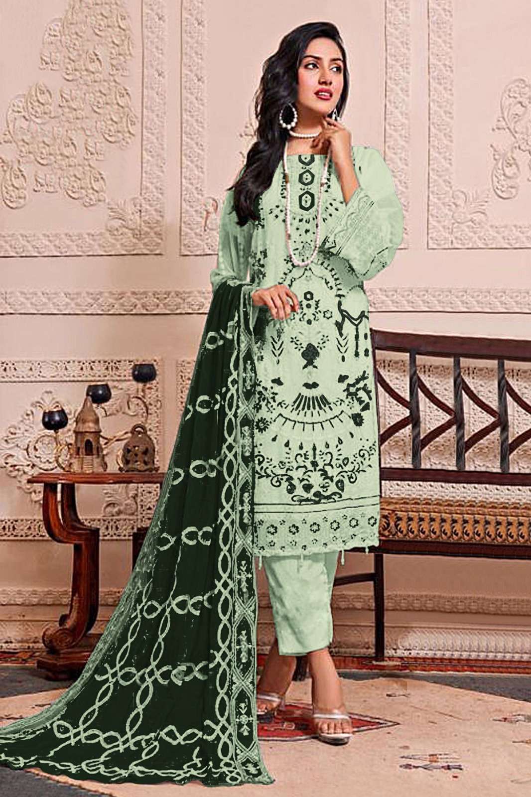 HT 151 SERIES BY ASLIWHOLESALE GEORGETTE EMBROIDERY PAKISTANI DRESSES