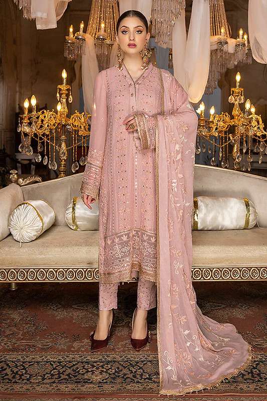 HT 162 SERIES BY ASLIWHOLESALE GEORGETTE EMBROIDERY PAKISTANI DRESSES