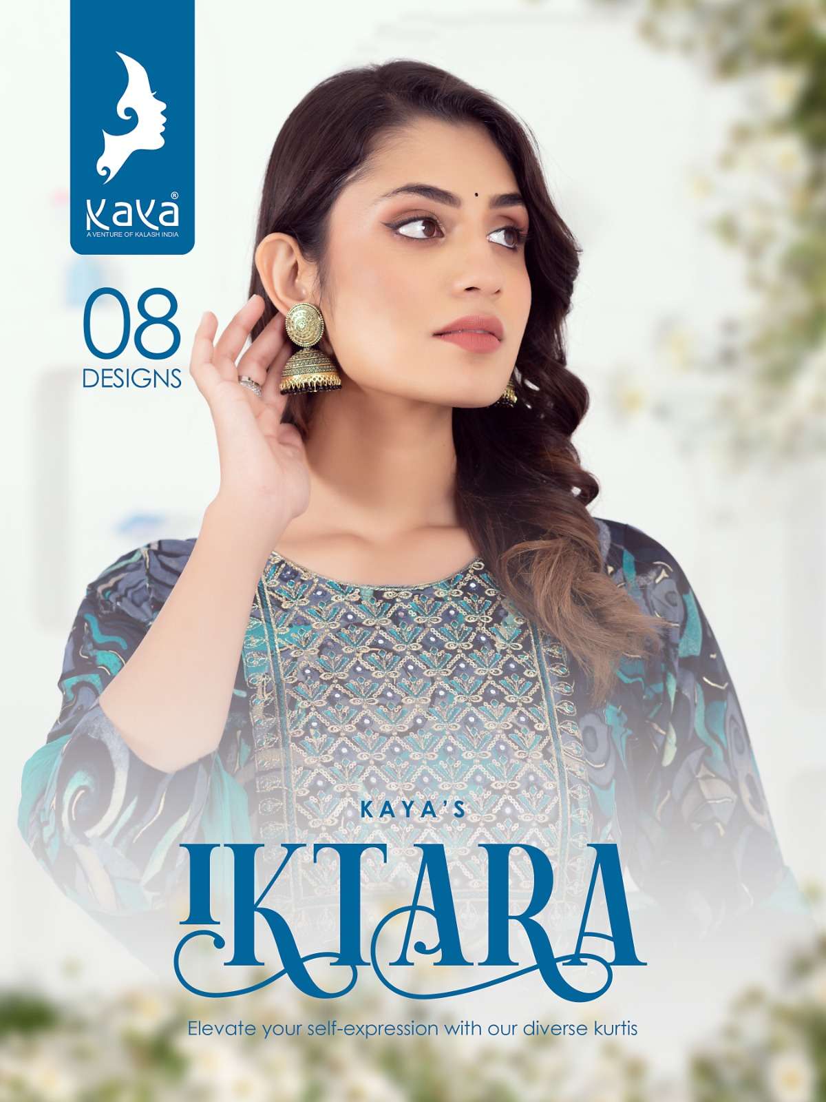 IKTARA BY KAYA 01 TO 08 SERIES DESIGNER RAYON PRINTED DRESSES