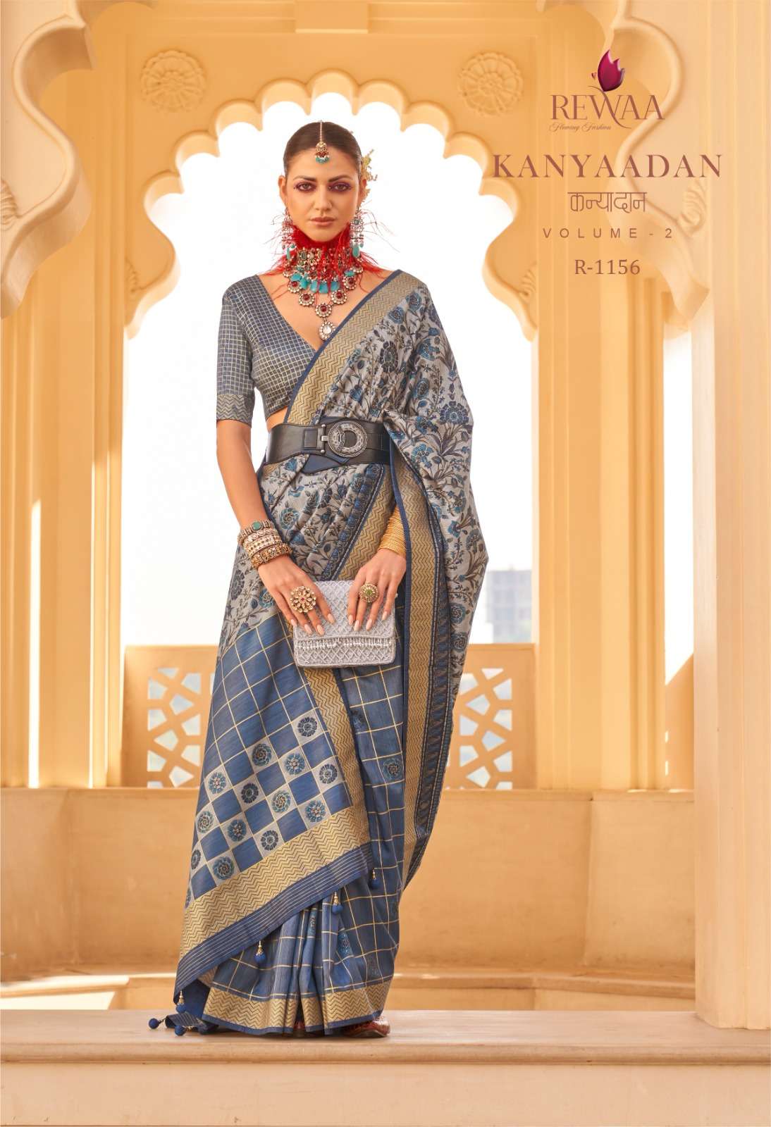 KANYAADAN VOL-2 BY REWAA 1156 TO 1164 SERIES DESIGNER PV SILK SAREES