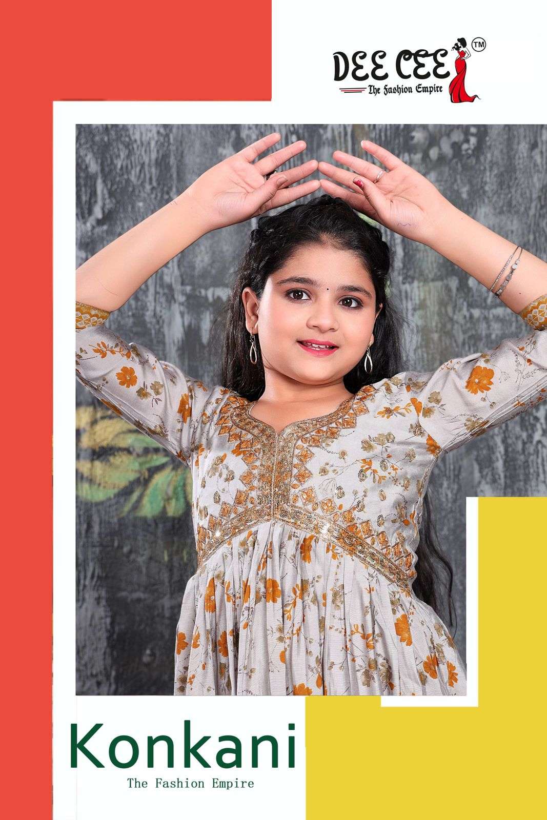 KONKANI BY DEE CEE 1001 TO 1006 SERIES DESIGNER FANCY KIDS DRESS