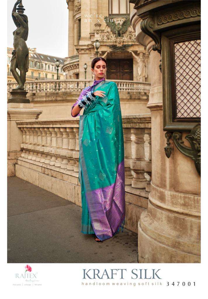 KRAFT SILK BY RAJTEX 347001 TO 347007 HANDLOOM WEAVING SILK SAREES