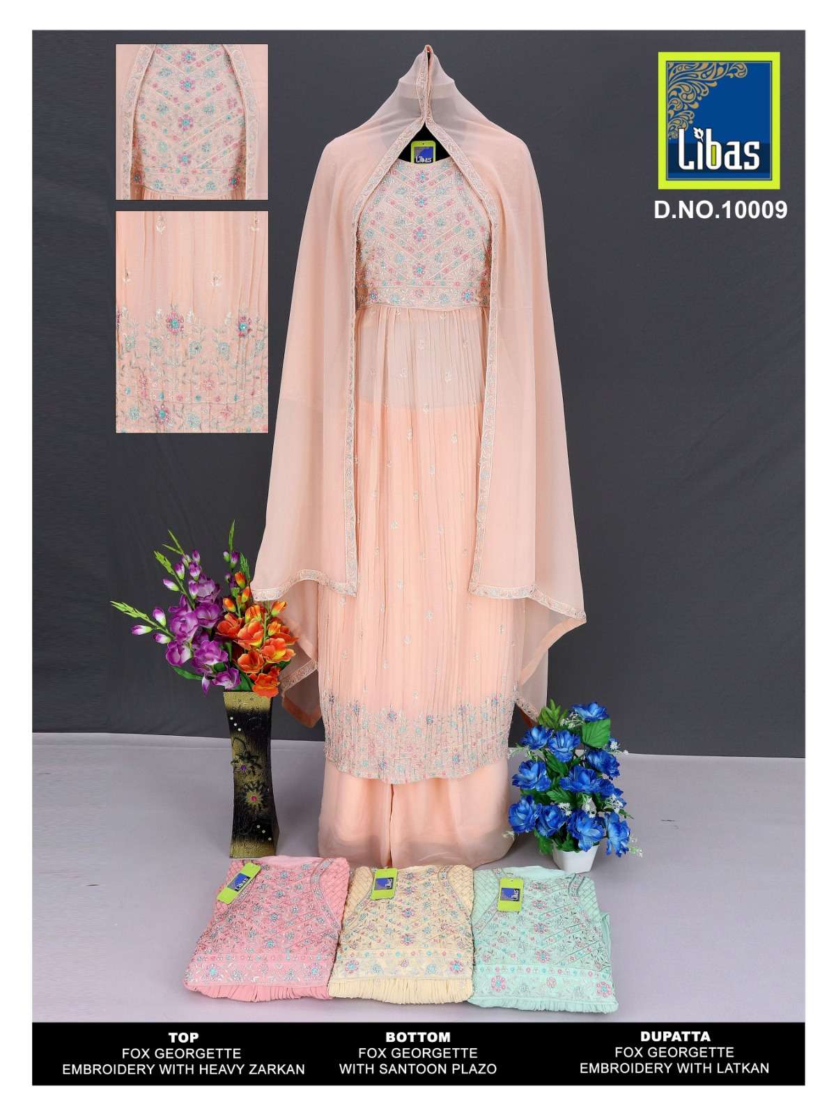 LIBAS 10009 SERIES BY ASLIWHOLESALE HEAVY FAUX GEORGETTE DRESSES