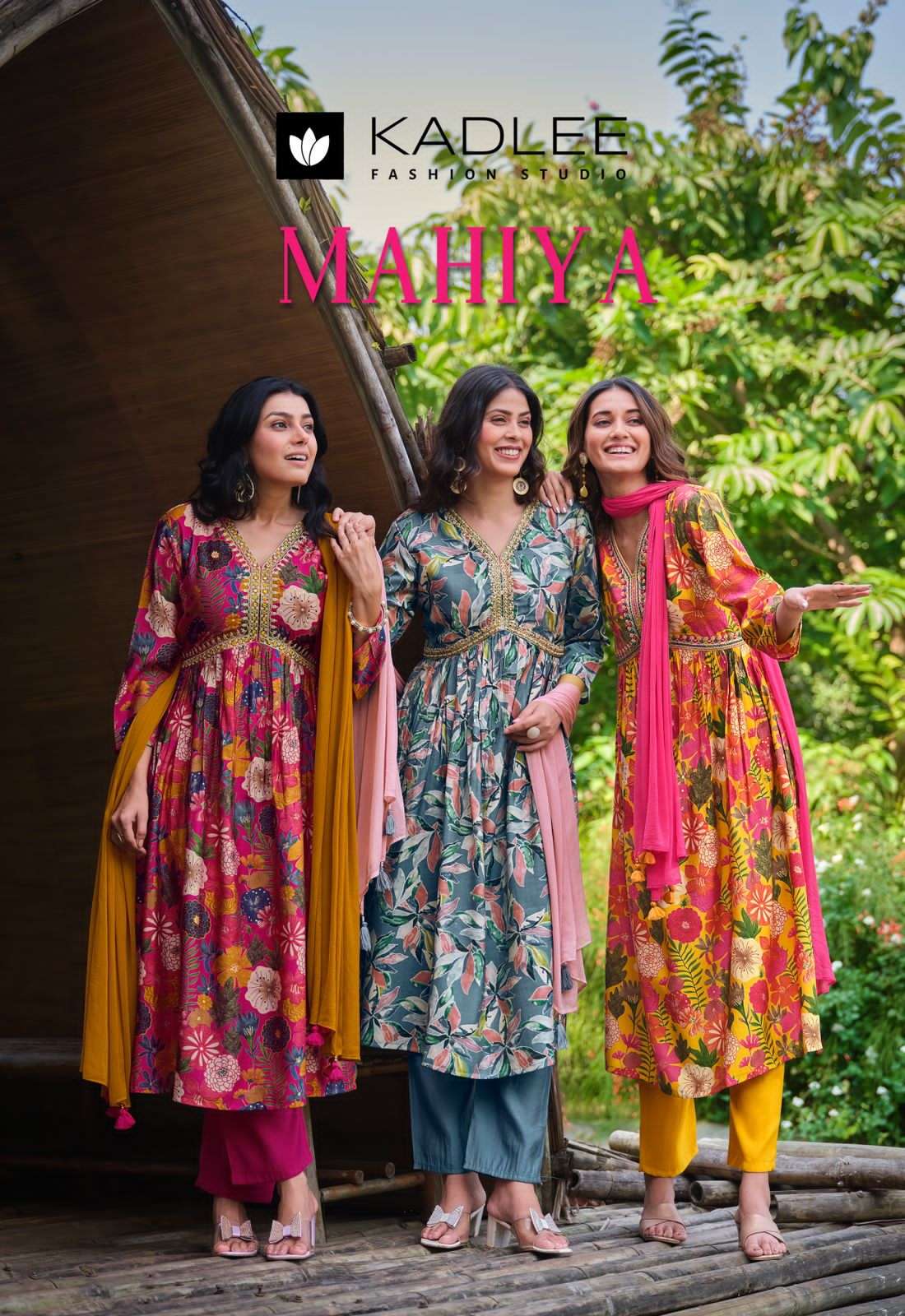 MAHIYA BY KADLEE 1001 TO 1004 SERIES MODAL PRINT PRINT DRESSES