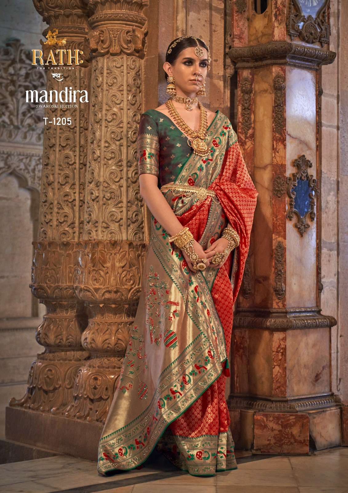 MANDIRA BY RATH 1205 TO 1213 SERIES DESIGNER PATOLA SILK SAREES