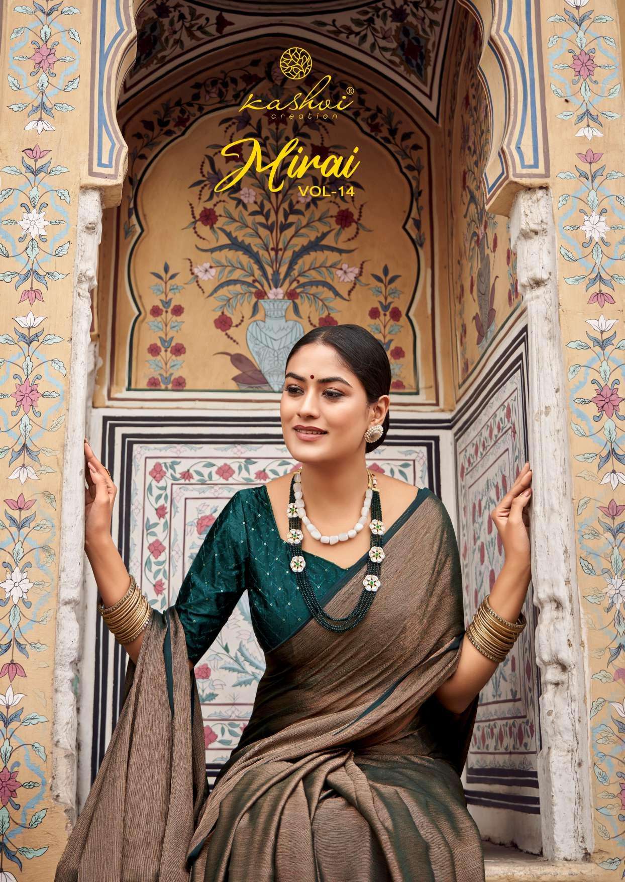 MIRAI VOL-14 BY KASHVI CREATION SILK WITH WAEVING BORDER SAREES