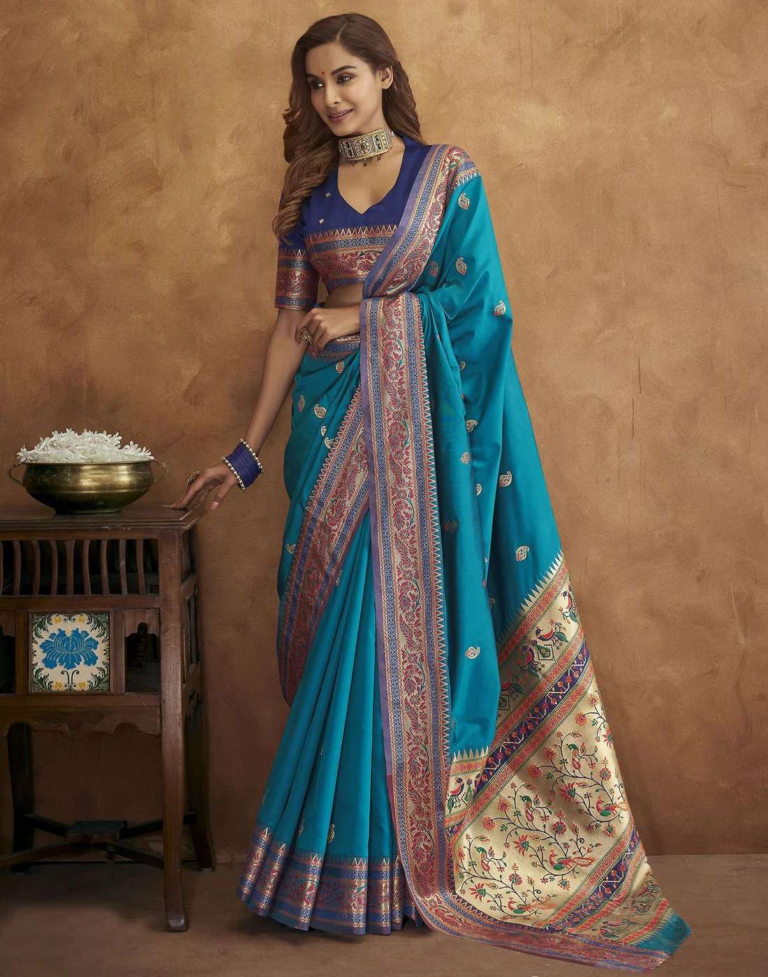 MNX VOL-104 BY ASLIWHOLESALE DESIGNER SOFT PETHANI SILK SAREES