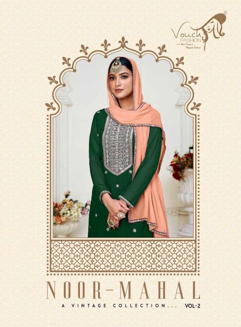 NOOR MAHAL VOL-2 BY VOUCH 6004 TO 6006 SERIES DESIGNER GEORGETTE DRESSES