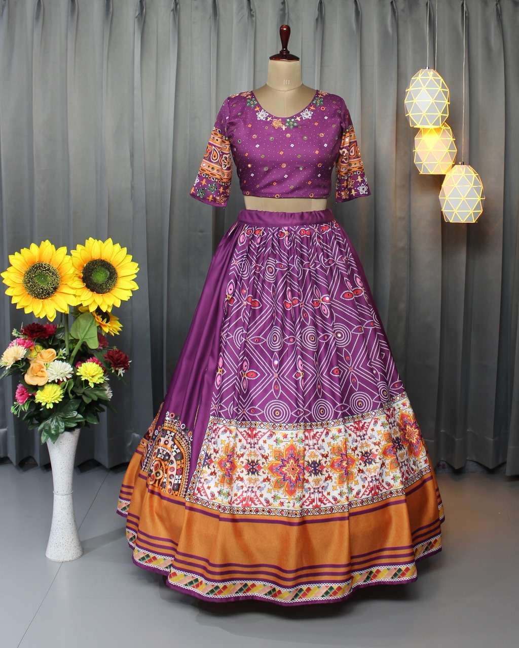 PC-1427 COLOUR BY ASLIWHOLESALE HEAVY DESIGNER BUTTER SILK LEHENGAS