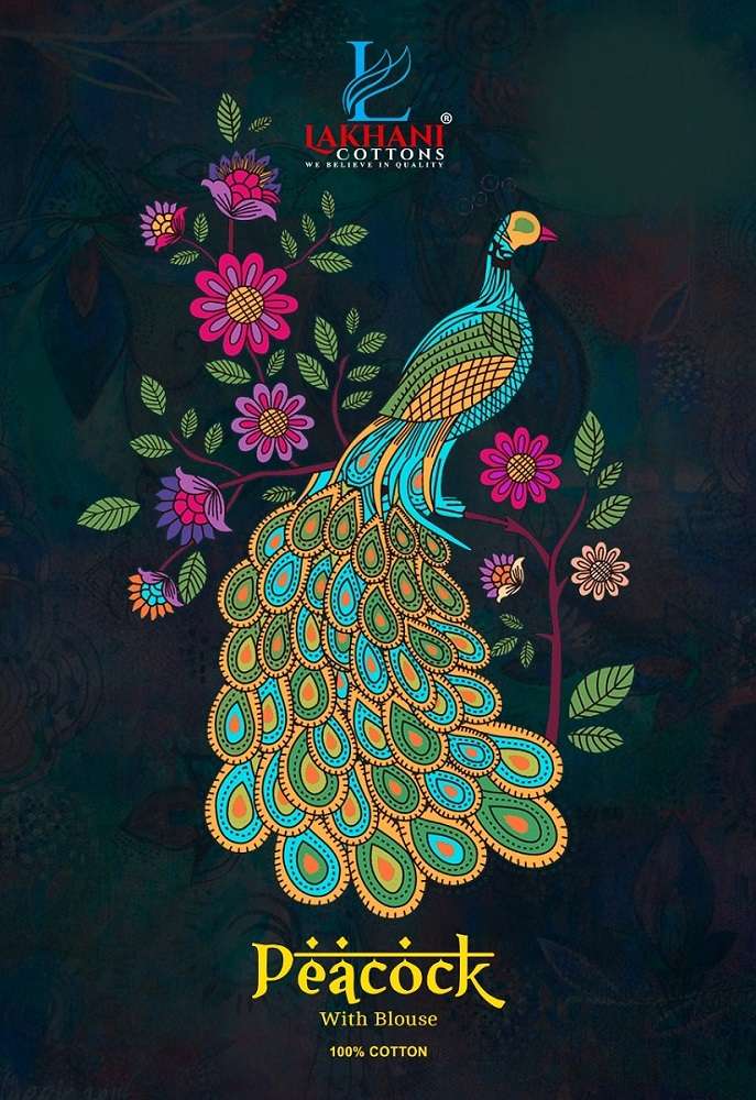 PEACOCK BY LAKHANI COTTON 101 TO 110 DESIGNER COTTON PRINTED SAREES