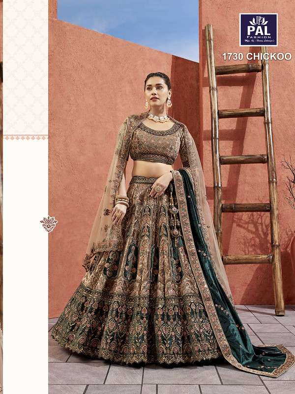 PF 1730 SERIES BY PAL FASHION DESIGNER FANCY SOFT VELVET LEHENGAS