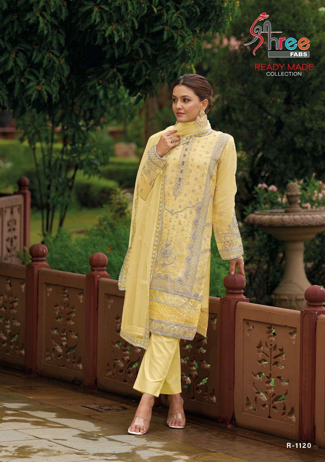 R-1120 HIT DESIGN BY SHREE FABS ORGANZA EMBROIDERY STITCHED PAKISTANI DRESSES