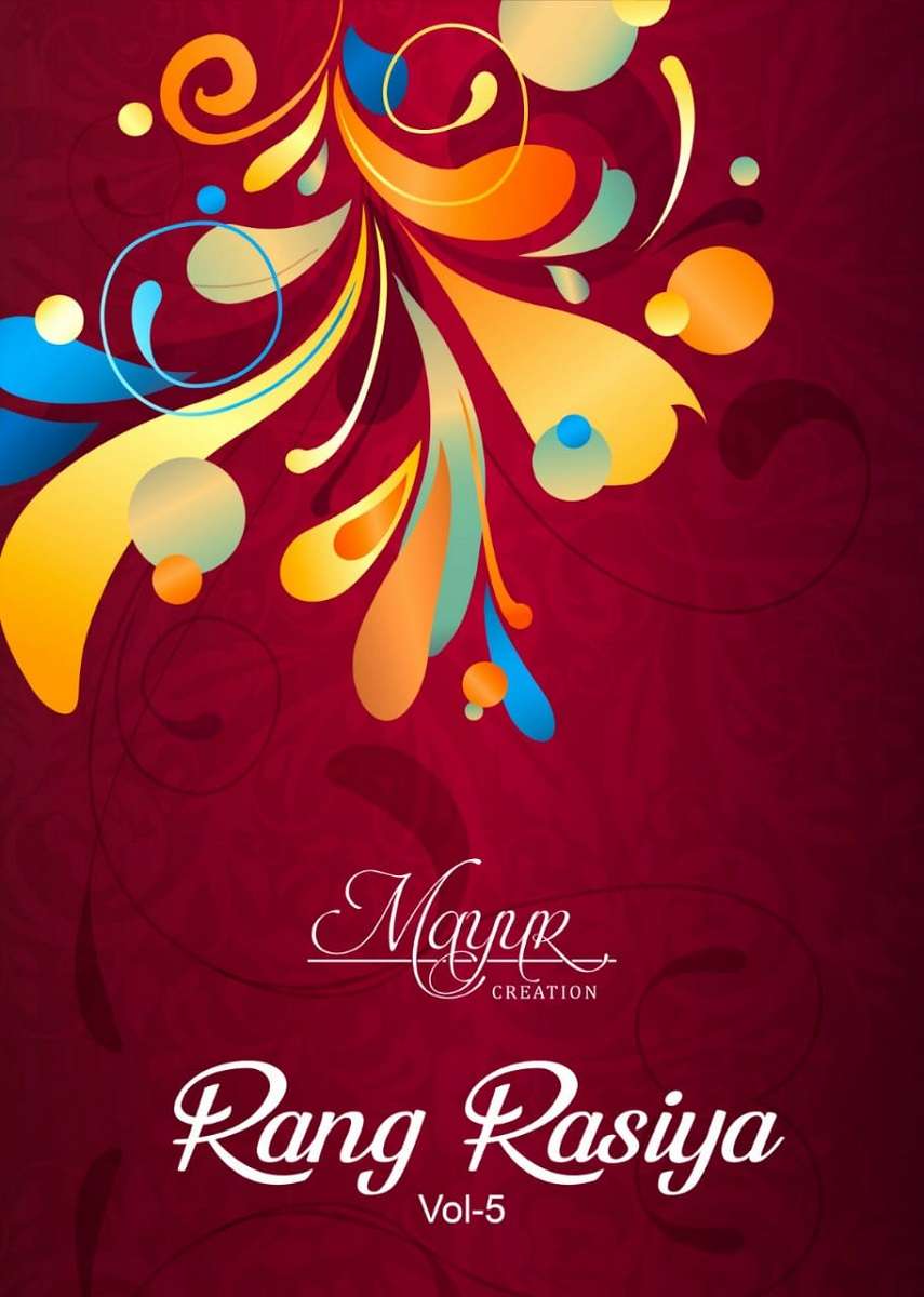 RANG RASIYA VOL-5 BY MAYUR CREATION 5001 TO 5010 SERIES COTTON PRINT DRESSES