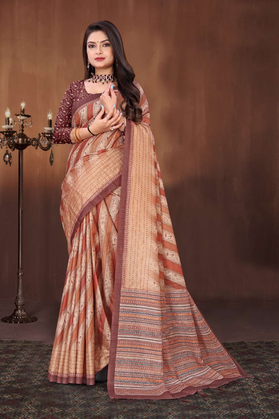 RAVIYA VOL-01 BY ASLIWHOLESALE DESIGNER TUSSAR SILK PRINTED SAREES