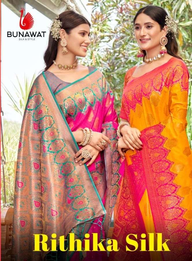 RITHIKA SILK BY BUNAWAT 1001 TO 1006 SERIES BANARASI SILK WORK SAREES