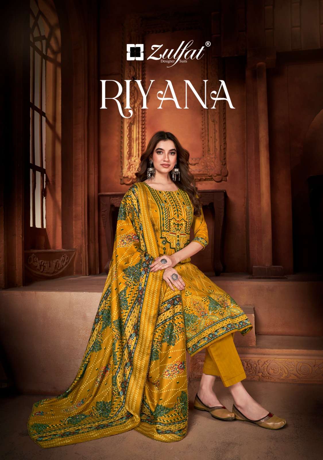 RIYANA BY ZULFAT DESIGNER PASHMINA DIGITAL PRINT DRESSES