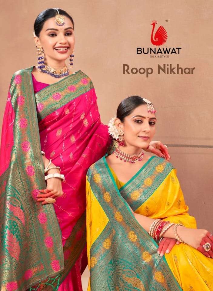 ROOP NIKHAR BY BUNAWAT 1001 TO 1006 SERIES BANARASI SILK WORK SAREES