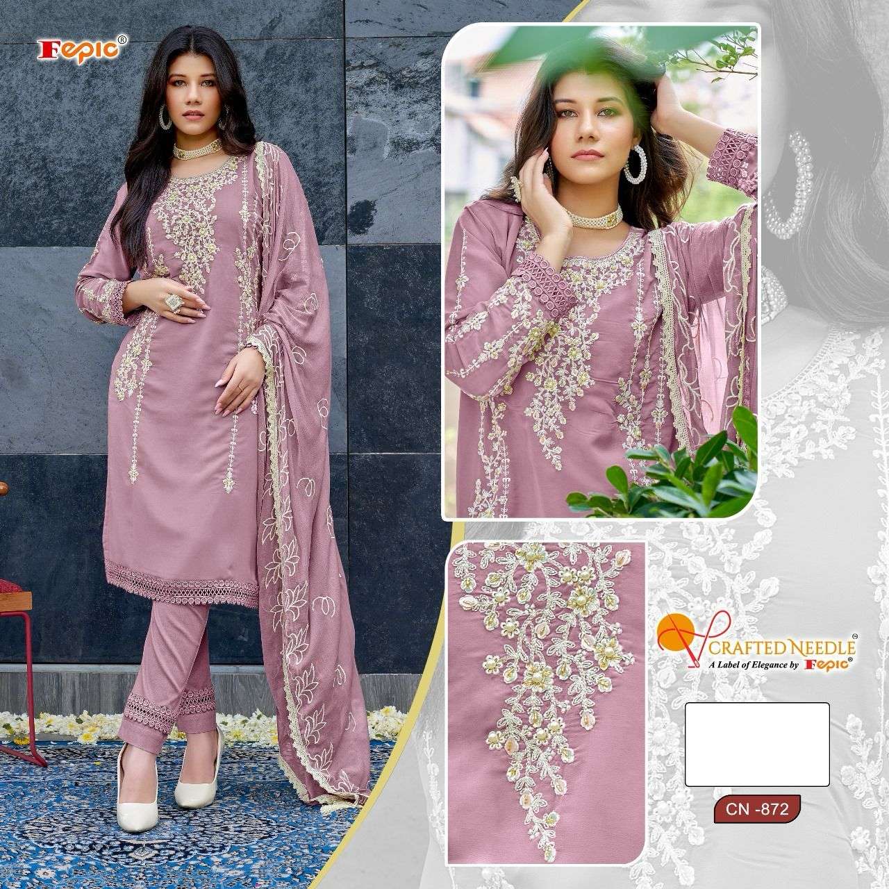 ROSEMEEN CN-872 COLOURS BY FEPIC GEORGETTE STICHED PAKISTANI DRESSES