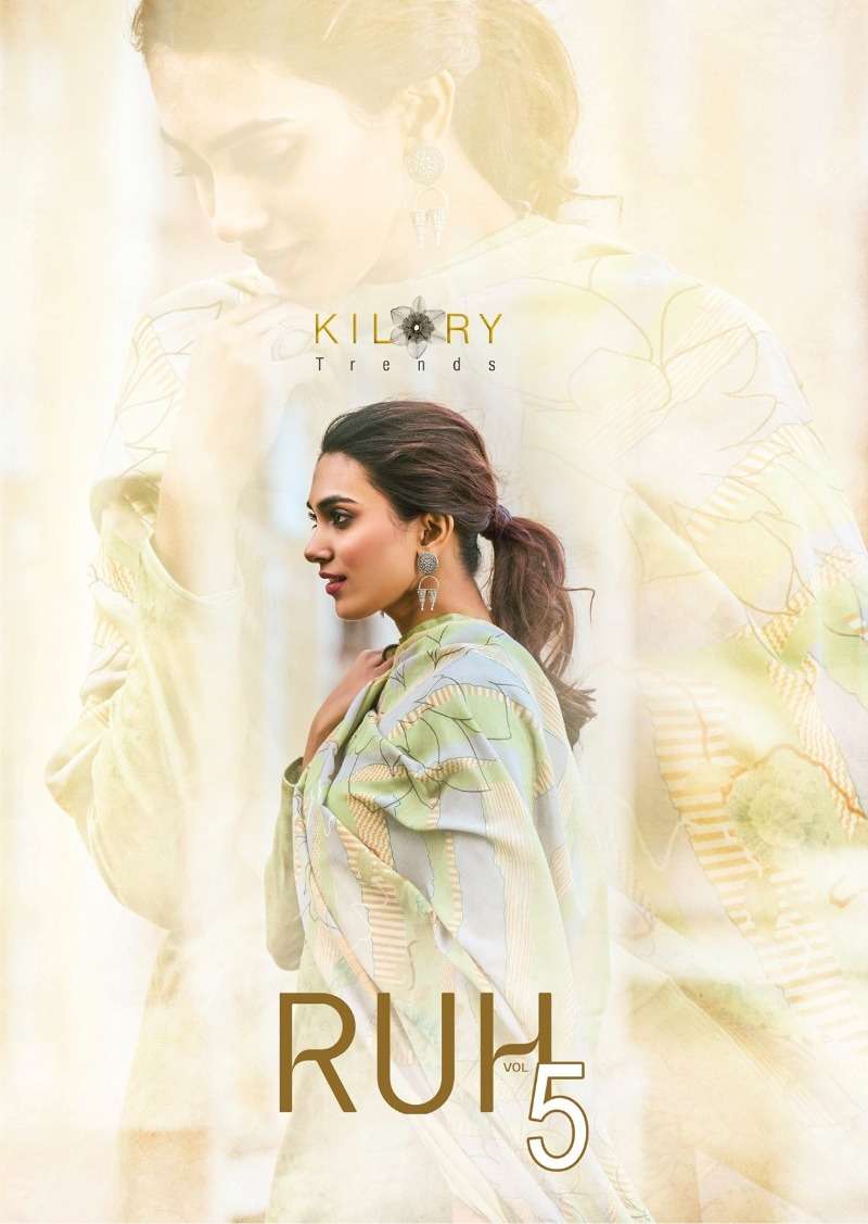 RUH VOL-5 BY KILORY TRENDZ 591 TO 598 SERIES PURE LAWN COTTON WORK DRESSES