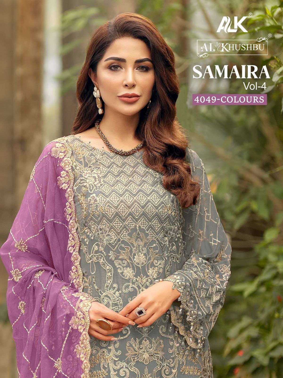 SAMAIRA VOL-4 4049 NX BY AL KHUSHBU DESIGNER GEORGETTE WORK PAKISTANI DRESSES