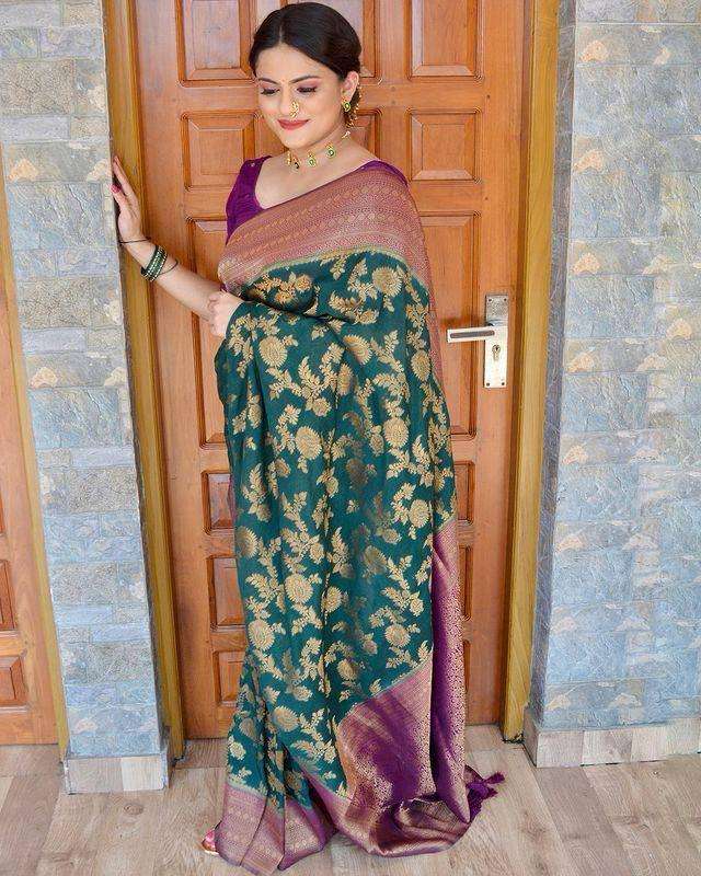 SC 545 RAMA BY ASLIWHOLESALE DESIGNER SOFT LITCHI SILK SAREES