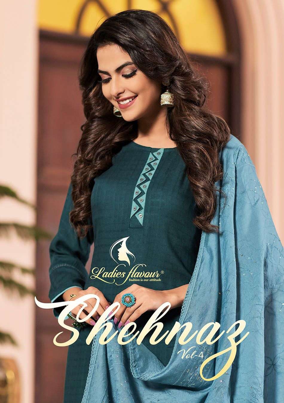 SHEHNAZ VOL-4 BY LADIES FLAVOUR 1001 TO 1004 SERIES DESIGNER RAYON DRESSES