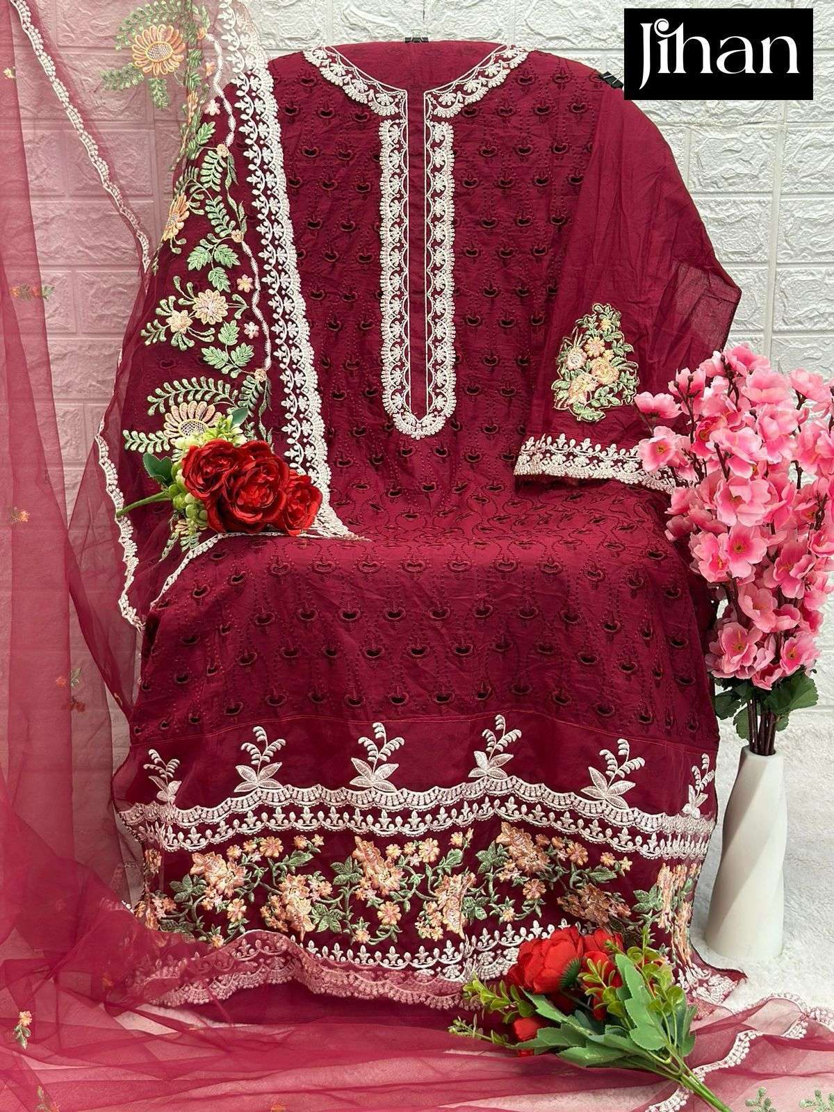 SOBIA NAZIR BY JIHAN PURE HEAVY COTTON EMBROIDERY DRESSES 