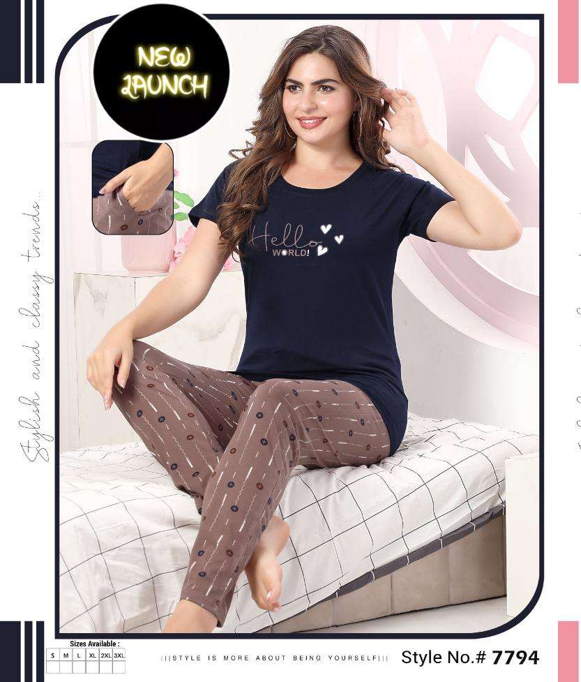 SUMMER SPECIAL 515 BY ASLIWHOLESALE HOSIERY COTTON NIGHT DRESSES