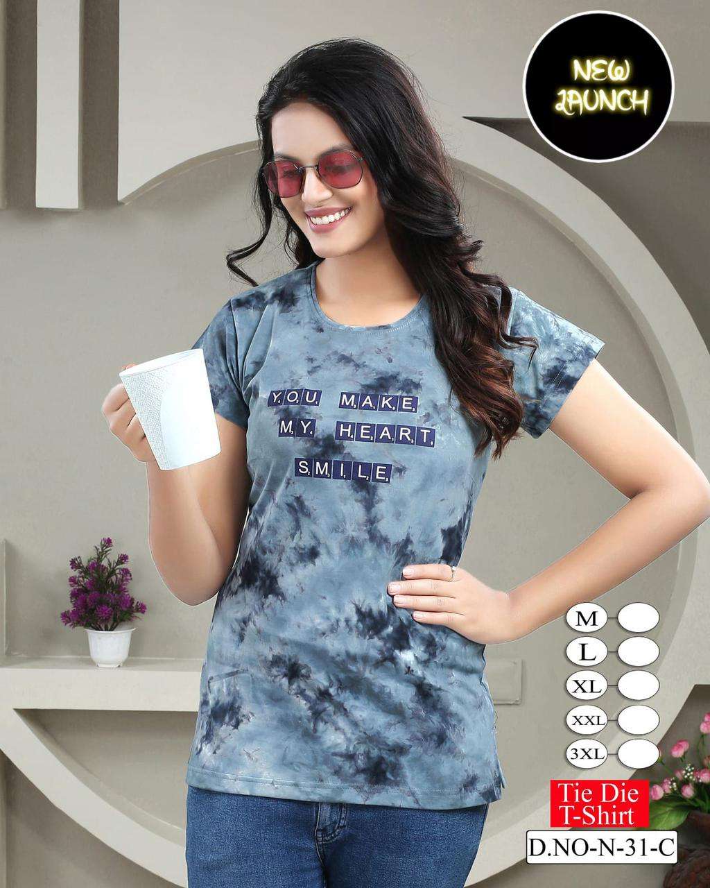 SUMMER SPECIAL N-31 BY ASLIWHOLESALE HOSIERY COTTON CASUAL TOPS