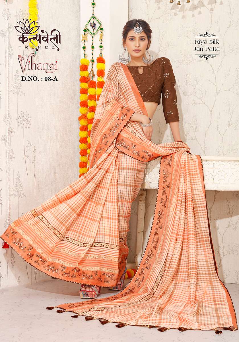 VIHANGI VOL-08 BY K.F FASHION DESIGNER FANCY SILK PRINTSAREES