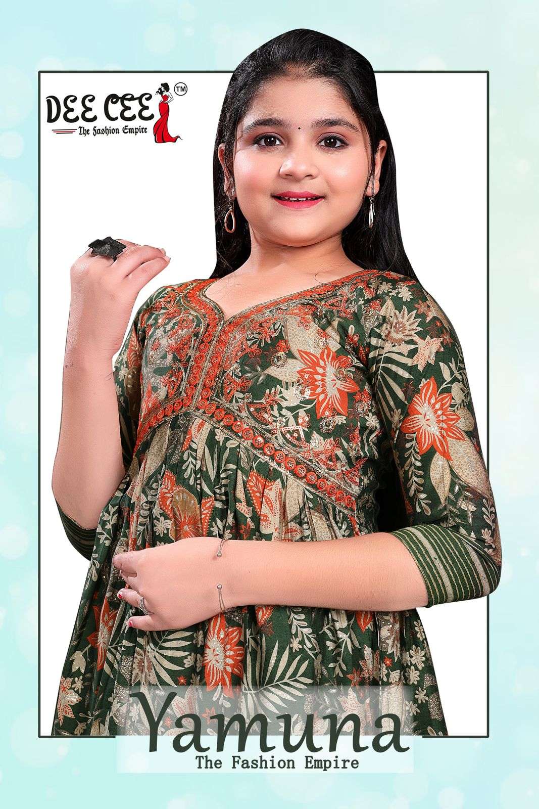 YAMUNA BY DEE CEE 1001 TO 1006 SERIES DESIGNER FANCY KIDS DRESSES