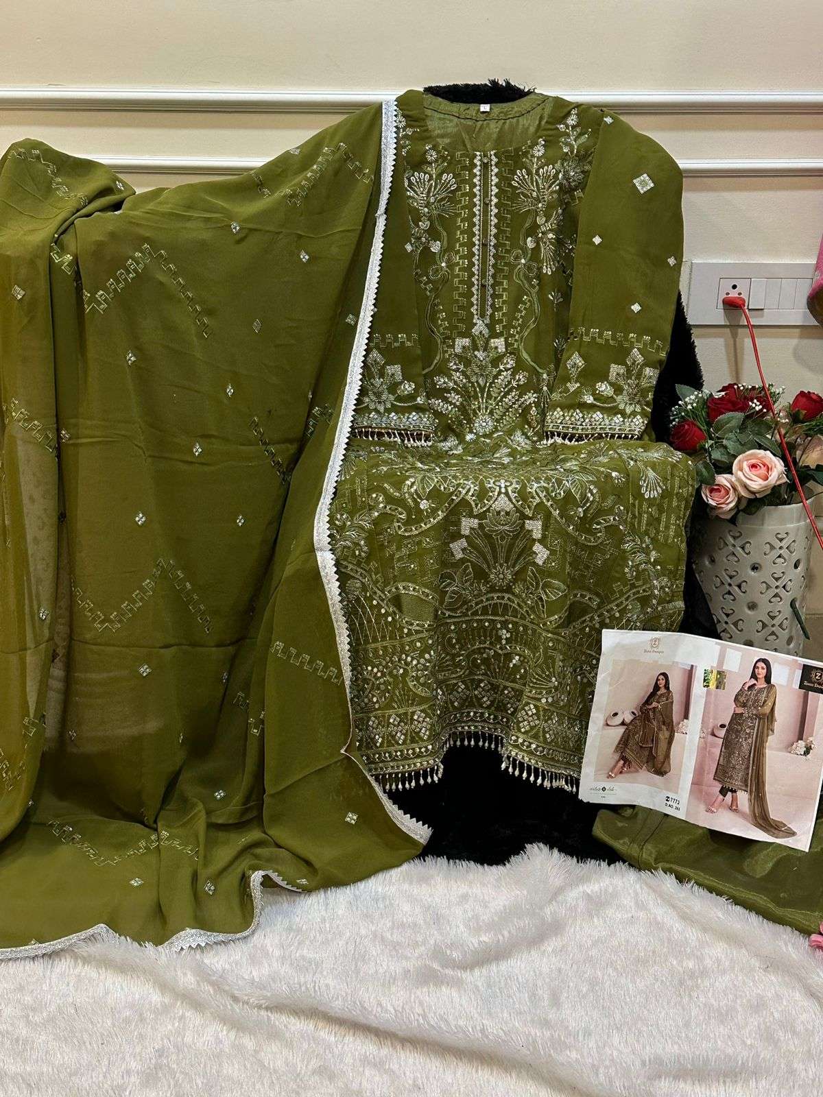 ZIAAZ 385 HIT DESIGN BY ZIAAZ DESIGNS GEOTGETTE PAKISTANI DRESS