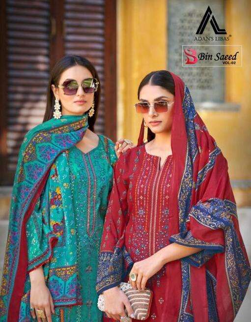 ADAN BIN SAEED VOL-02 BY ASLIWHOLESALE 2001 TO 2008 SERIES COTTON DRESSES