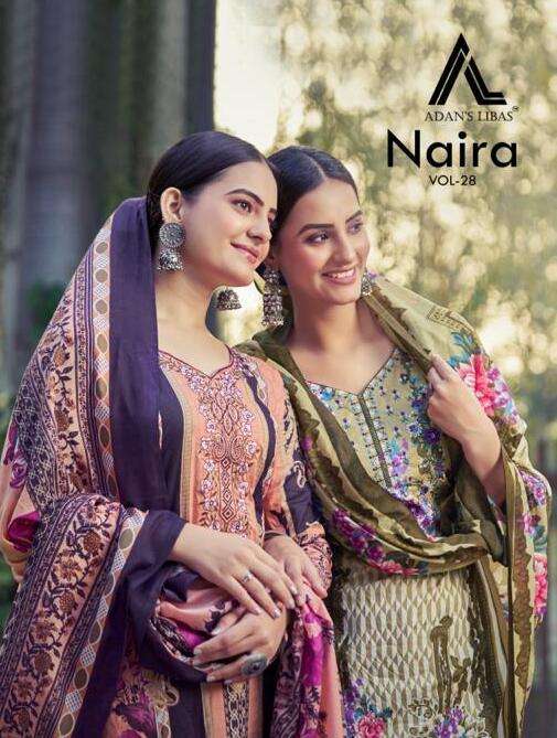 ADAN NAIRA VOL-28 BY ASLIWHOLESALE 28001 TO 28010 SERIES COTTON DRESSES