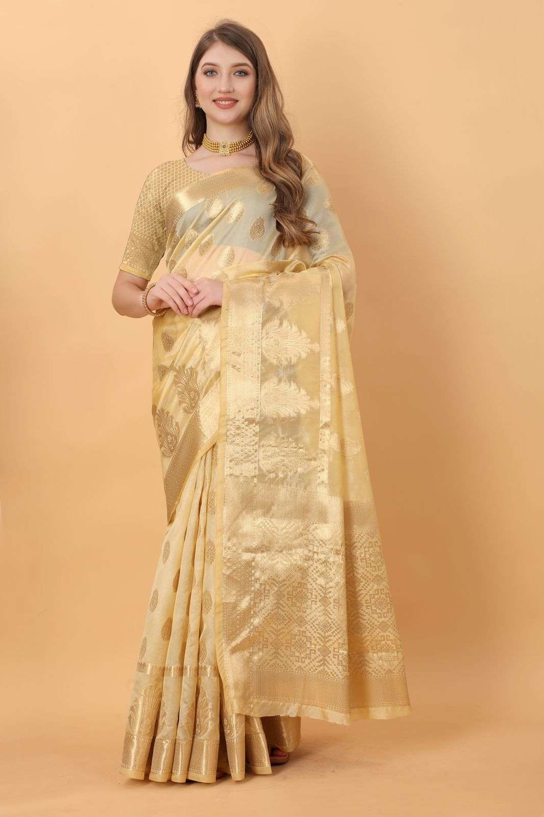 AMMY VOL-21 BY ASLIWHOLESALE DESIGNER SOFT ORGANZA SILK WEAVING SAREES