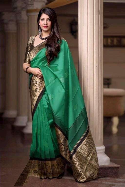 ANANDI SILK BY ASLIWHOLESALE DESIGNER SOFT LITCHI SILK PRINTED SAREES