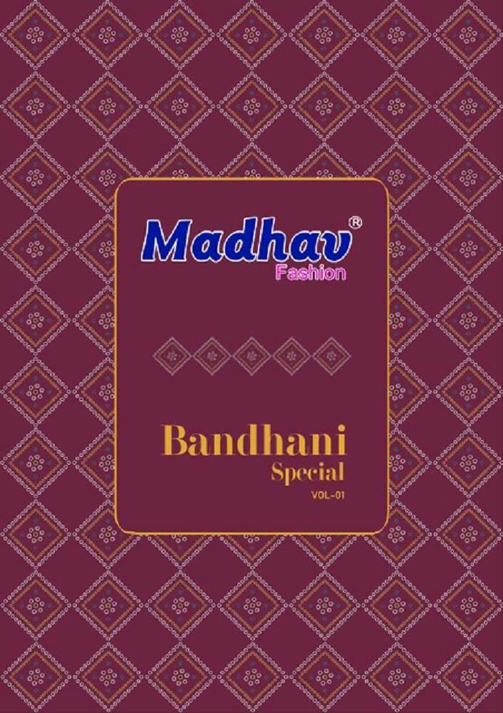 BANDHANI SPECIAL VOL-1 BY MADHAV FASHION 1001 TO 1010 SERIES COTTON DRESSES