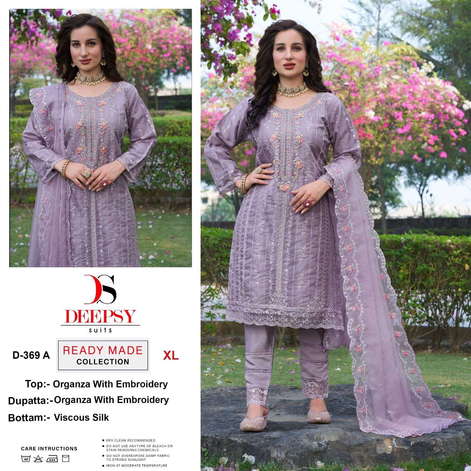 D-369 COLOURS BY DEEPSY SUITS HEAVY ORGANZA EMBROIDERY PAKISTANI DRESSES