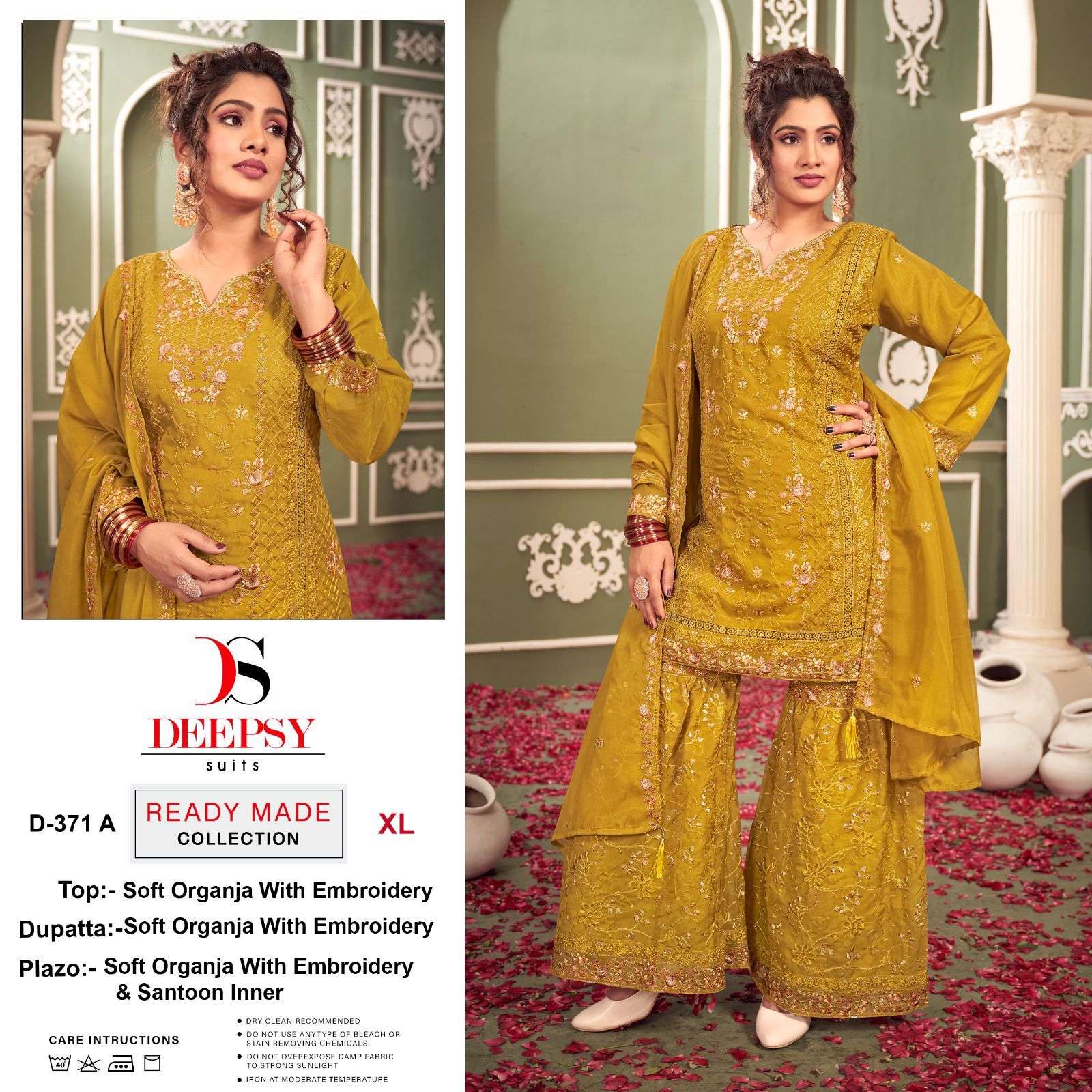 D-371 COLOURS BY DEEPSY SUITS HEAVY ORGANZA EMBROIDERY PAKISTANI DRESSES