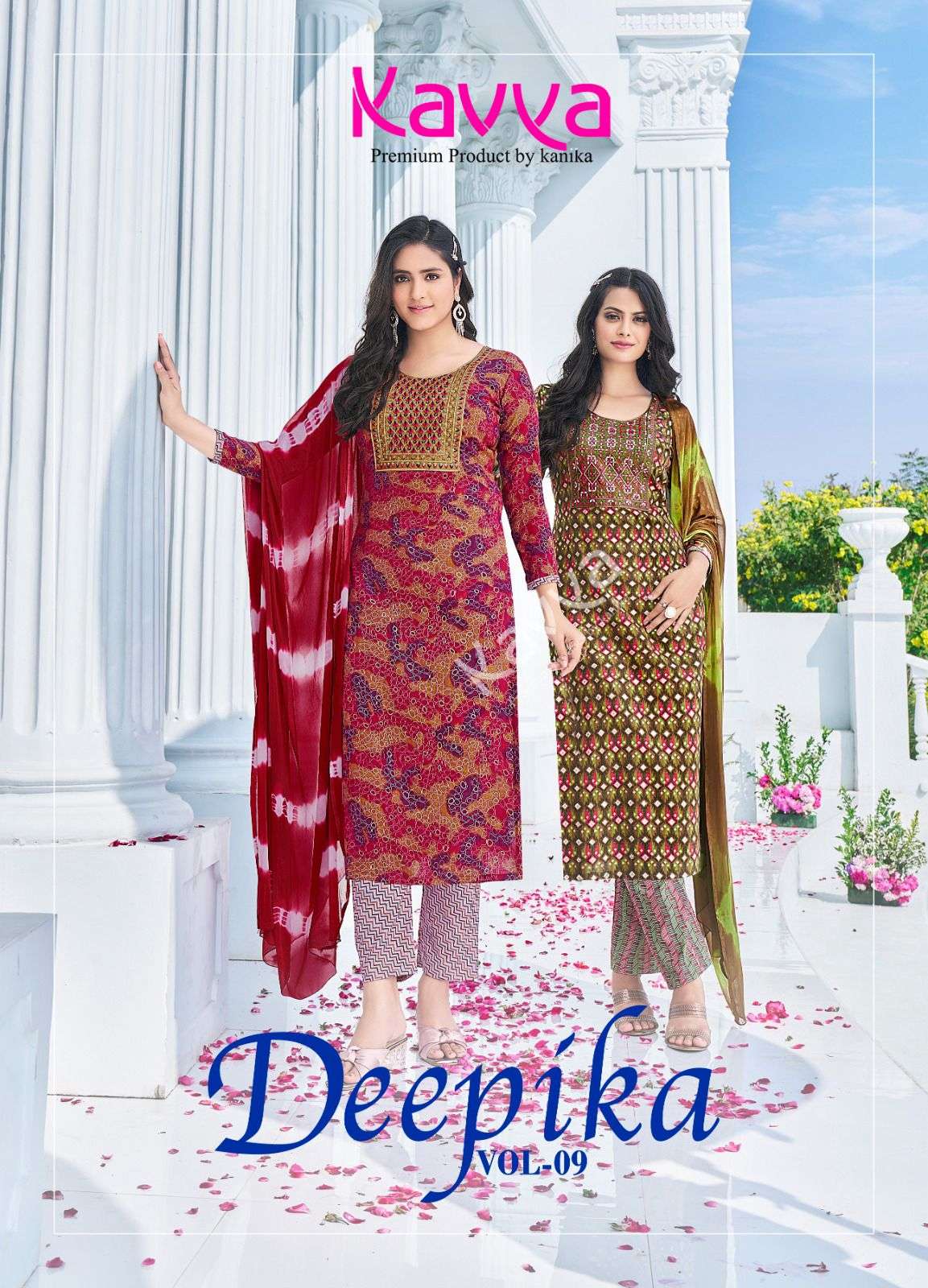 DEEPIKA VOL-9 BY KAVYA 9001 TO 9010 SERIES DESIGNER CAPSULE DRESSES