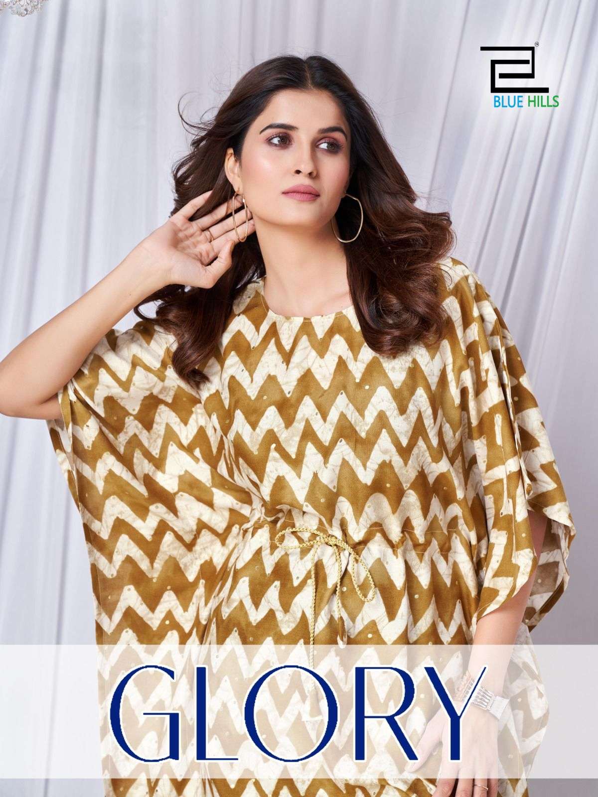 GLORY BY BLUE HILLS 1001 TO 1004 SERIES 14KG RAYON PRINT KAFTAN