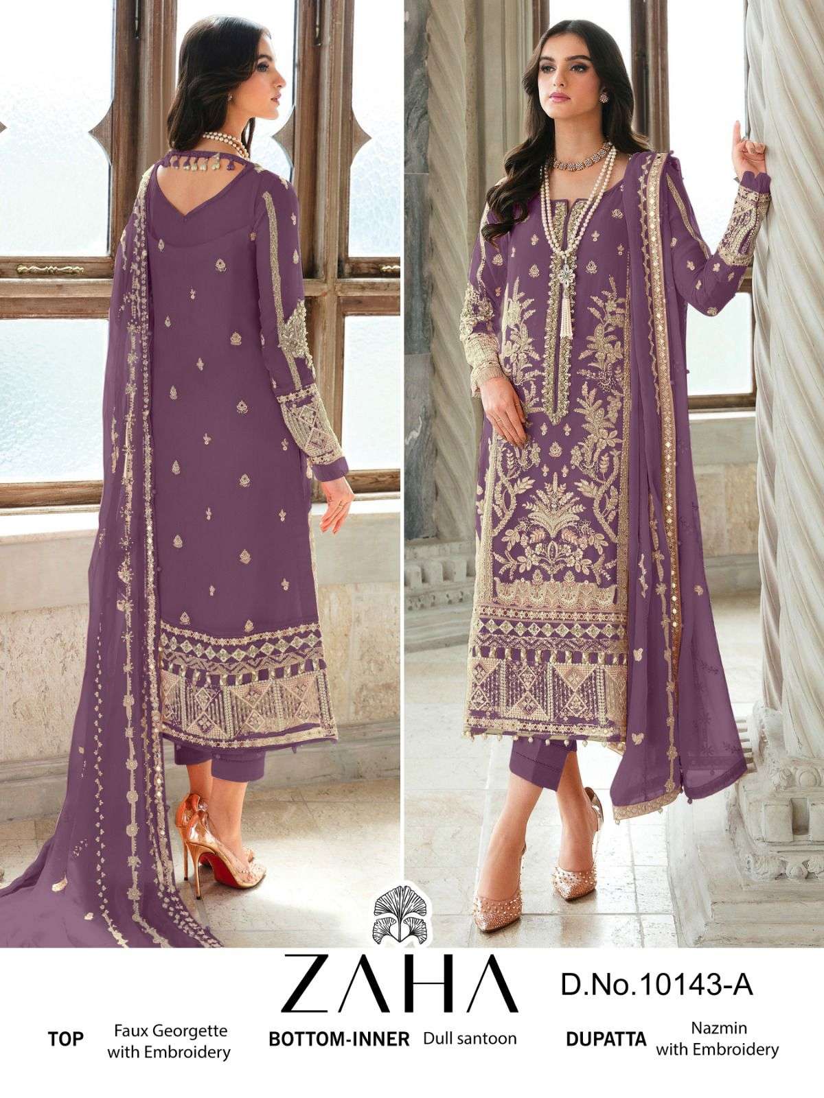 Zaha 10119 E Pakistani Festive Wear Style Designer Salwar Suit