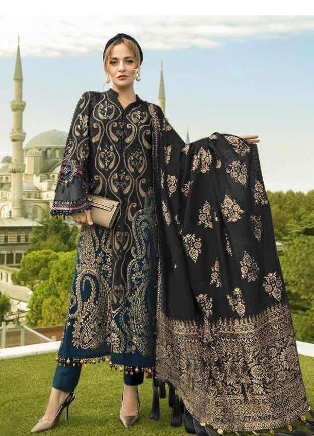 HAZZEL 071 COLOURS BY HAZZEL HEAVY COTTON WORK PAKISTANI DRESSES