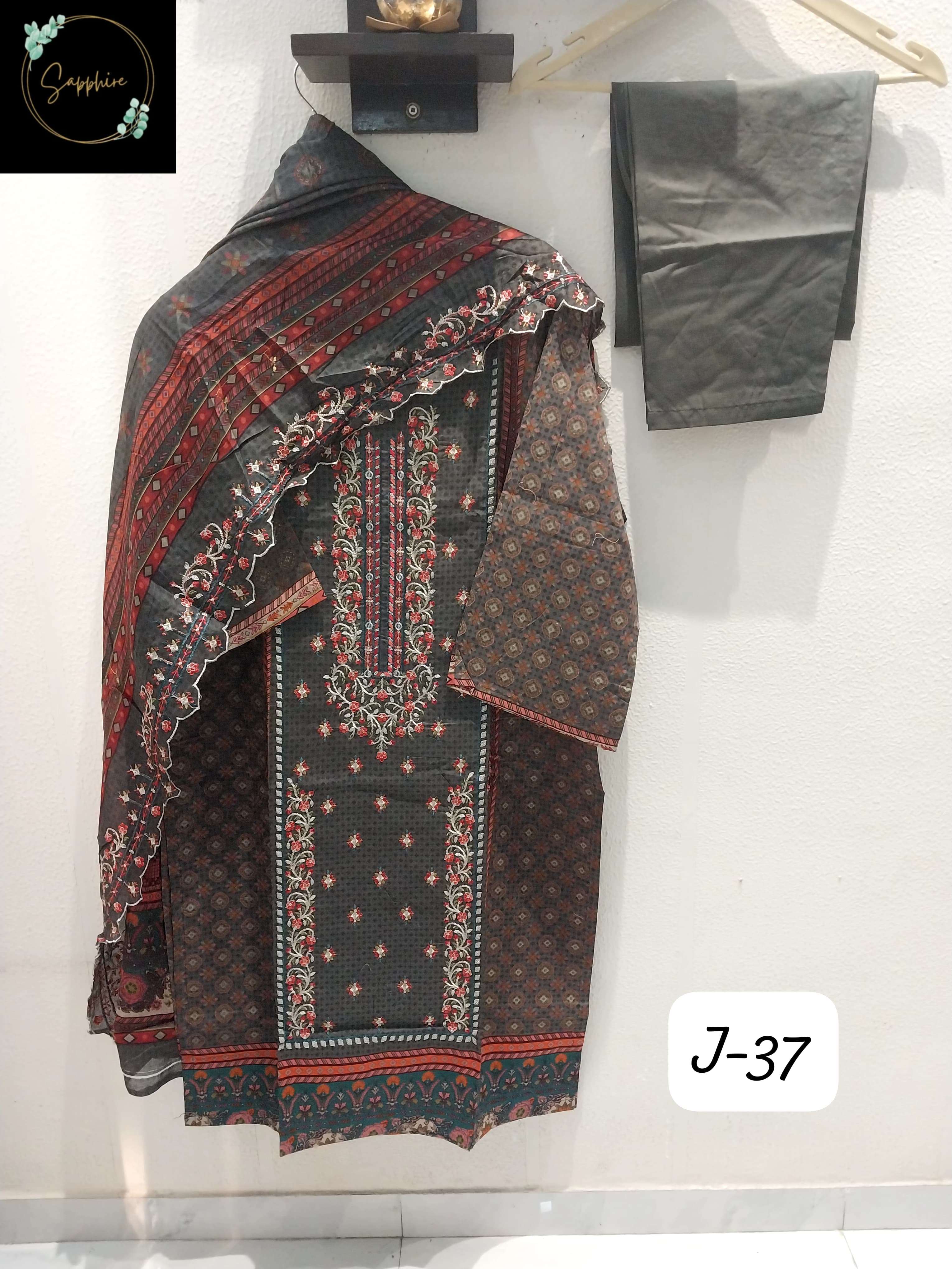 JAZMIN VOL-37 BY SAPPHIRE DESIGNER PURE LAWN COTTON PAKISTANI DRESSES