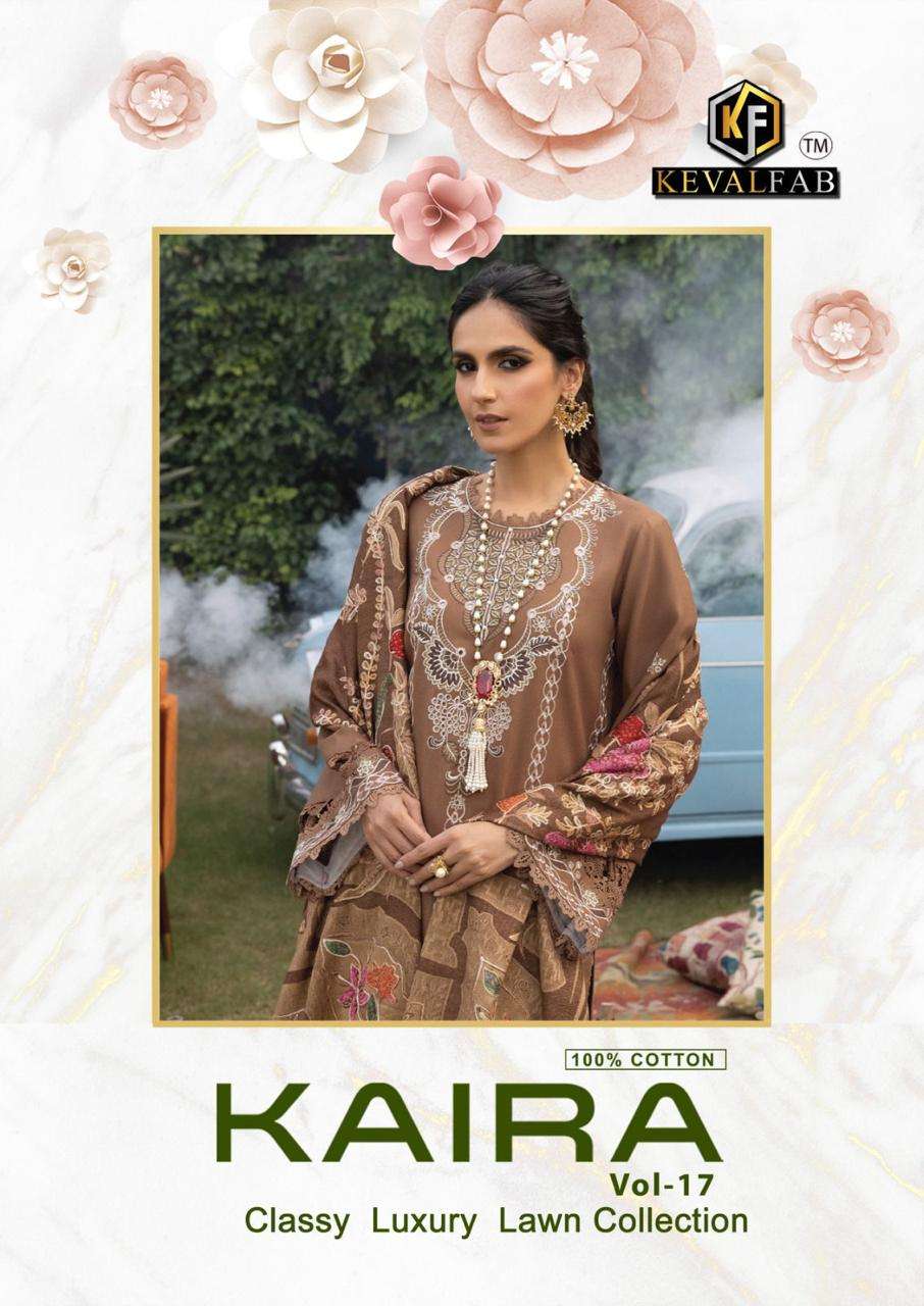 KAIRA VOL-17 BY KEVAL FAB 17001 TO 17006 SERIES HEAVY COTTON PRINT DRESSES