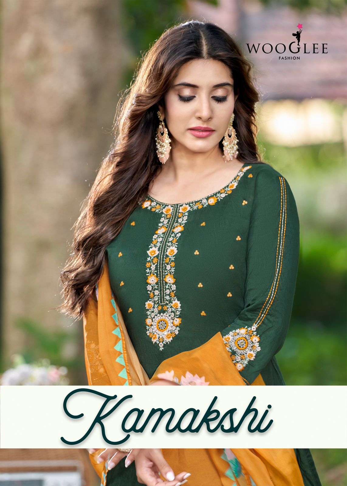 KAMAKSHI BY WOOGLEE 6001 TO 6006 SERIES HEAVY VISCOSE PRINTED DRESSES