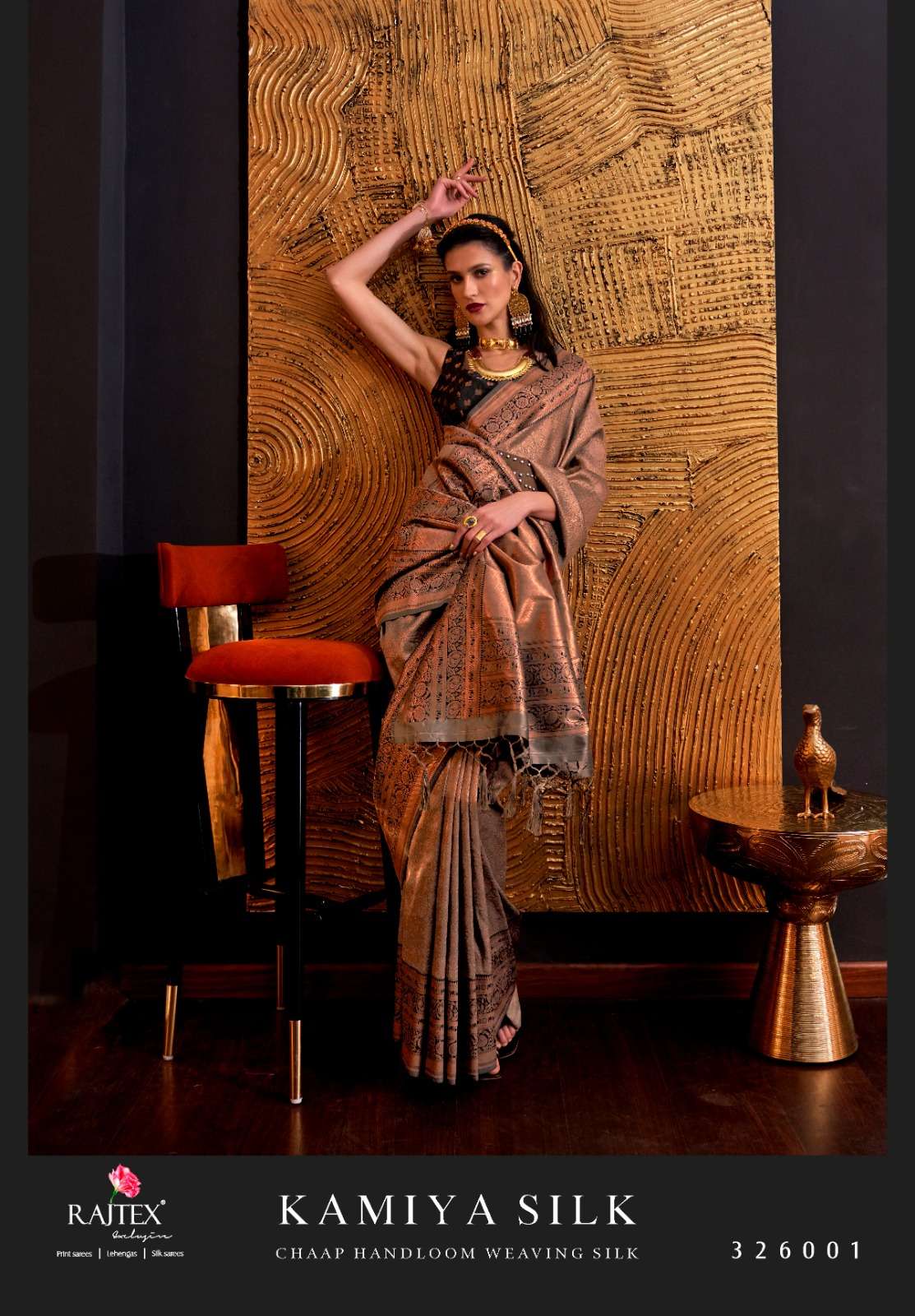 KAMIYA SILK BY RAJTEX 326001 TO 326010 SERIES HANDLOOM WEAVING SILK SAREES