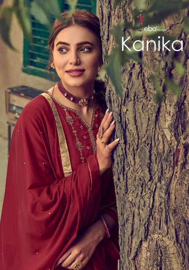 KANIKA BY EBA LIFESTYLE 1245 TO 1250 SERIES COTTON EMBROIDERED DRESSES