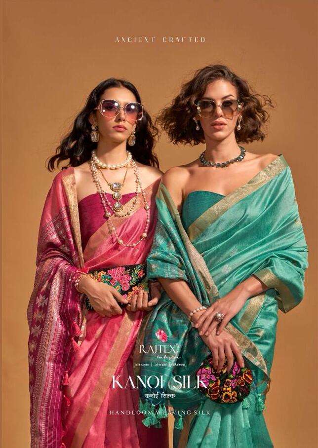 KANOI SILK BY RAJTEX 362001 TO 362006 SERIES HANDLOOM WEAVING SILK SAREES